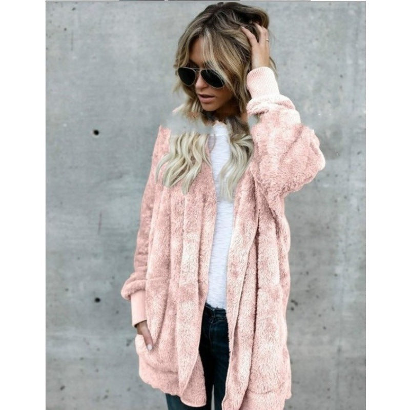 Damen Fleecejacke Weiches Innenfutter Praktische Taschen Norvielle