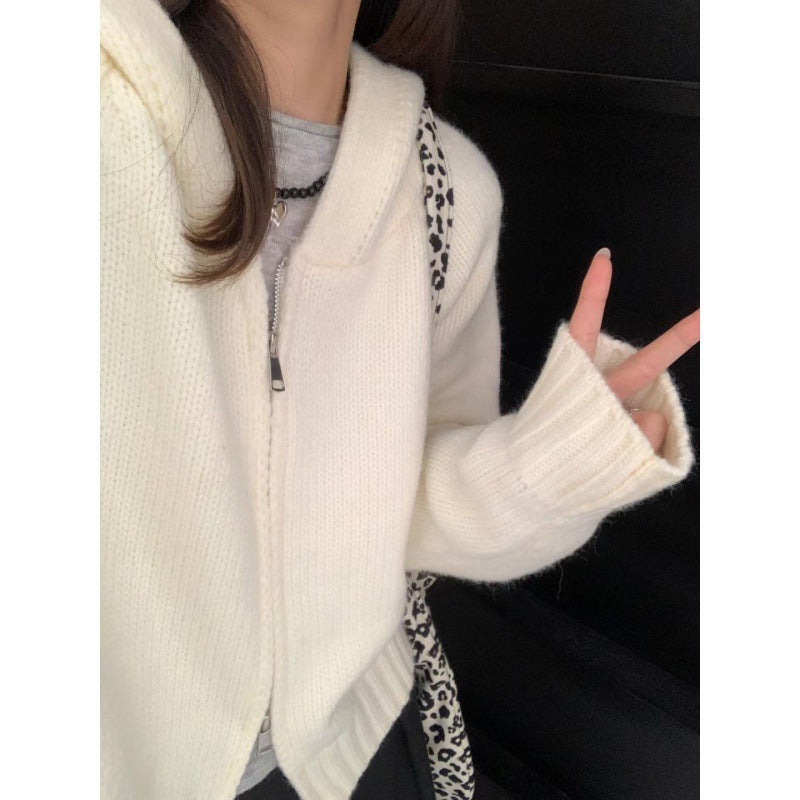 Damen Hoodie-Cardigan Kuschelig Reißverschluss Große Taschen Norvielle
