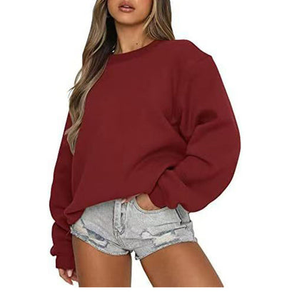 Damen Sweatshirt Lässiger Schnitt Voluminöse Ärmel Norvielle