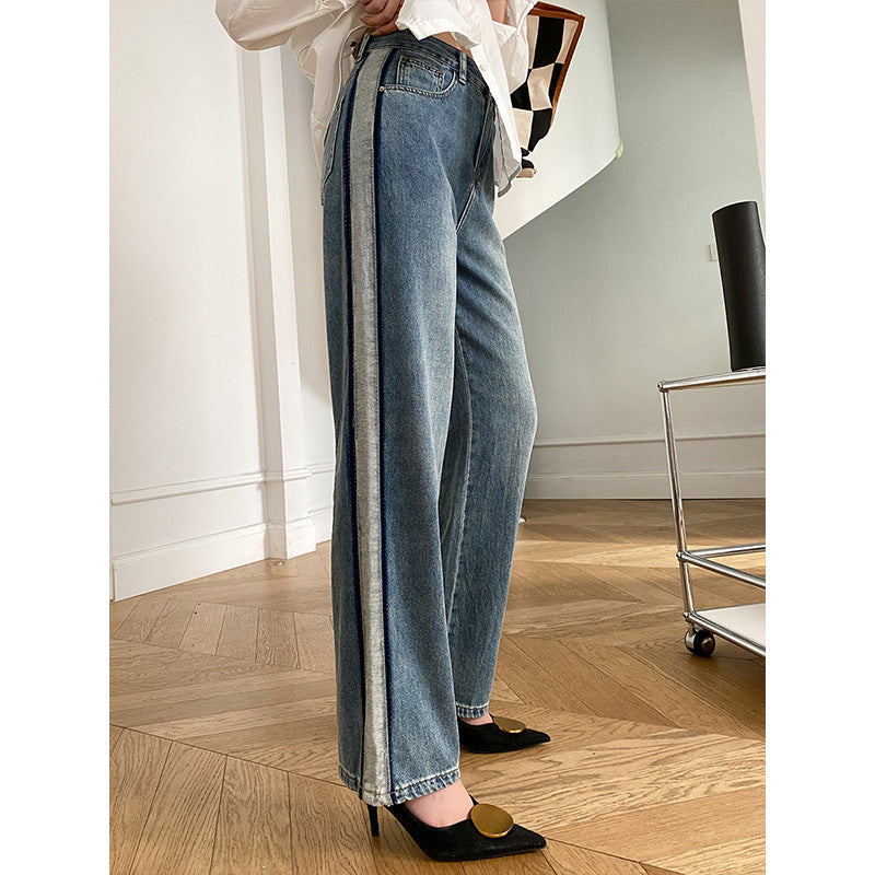 Damen High-Waist Jeans Lässiger Schnitt Norvielle Denim