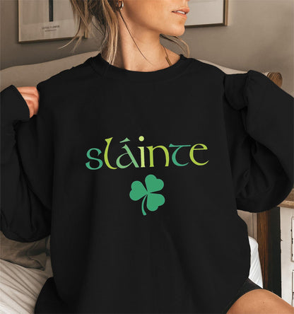Damen Sweatshirt Voluminöse Ärmel Motiviertes Design Norvielle