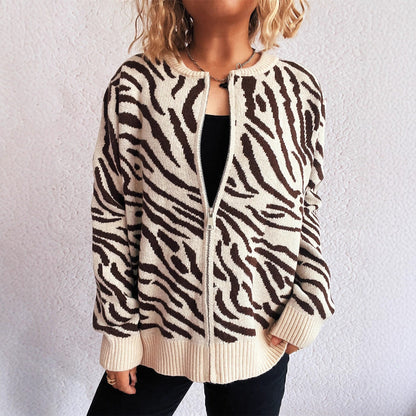 Damen Cardigan Tierdruck Norvielle