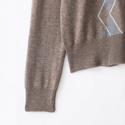 Damen Pullover Rautenmuster Norvielle