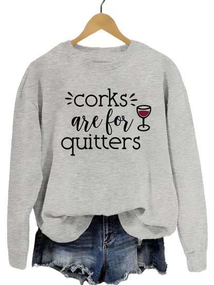 Damen Sweatshirt Lässiger Schnitt Mit Kreativem Spruch Norvielle