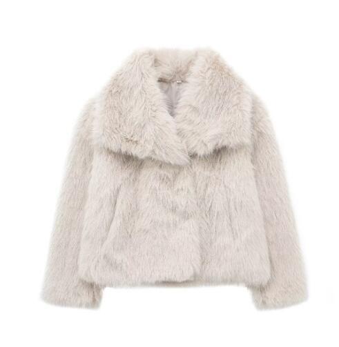 Kunstfelljacke Damen Elegantes Design Wärme