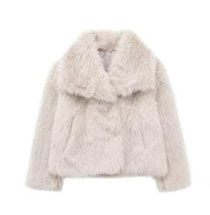 Kunstfelljacke Damen Elegantes Design Wärme