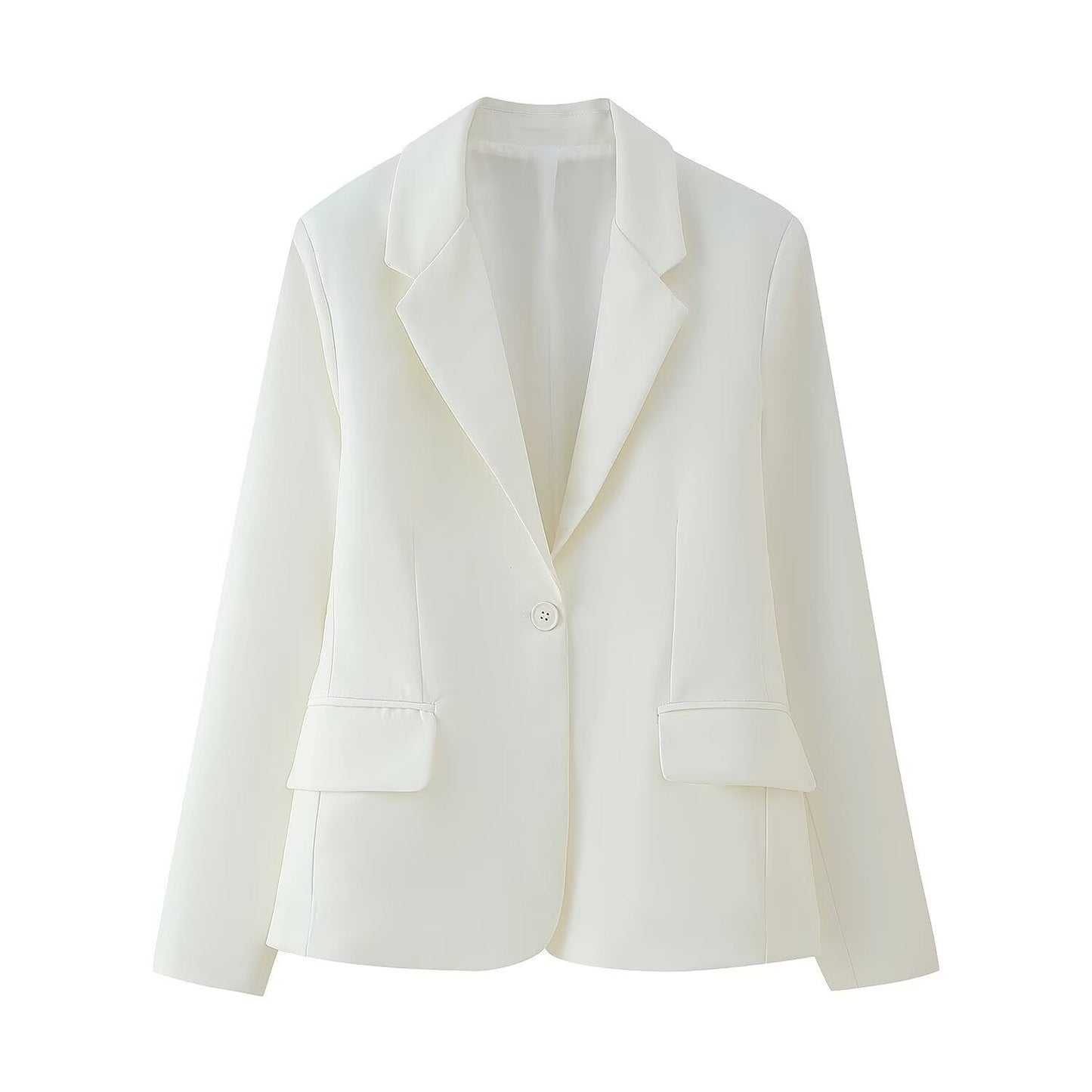 Damen Blazerjacke Elegant Schnitt Praktische Taschen Norvielle - Norvielle