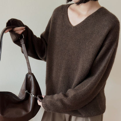 Damen Pullover V-Ausschnitt Norvielle
