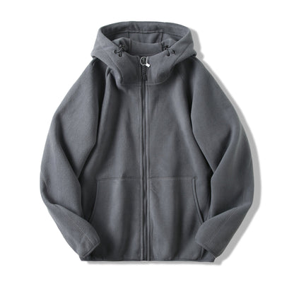 Damen Fleecejacke Kapuzenjacke mit Taschen Norvielle
