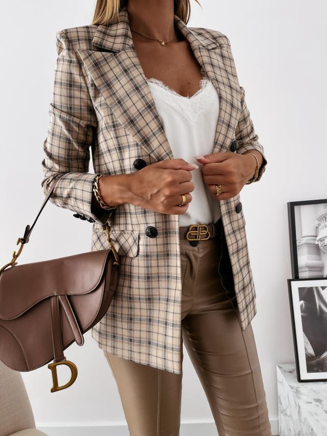 Damen Karo Blazerjacke Norvielle