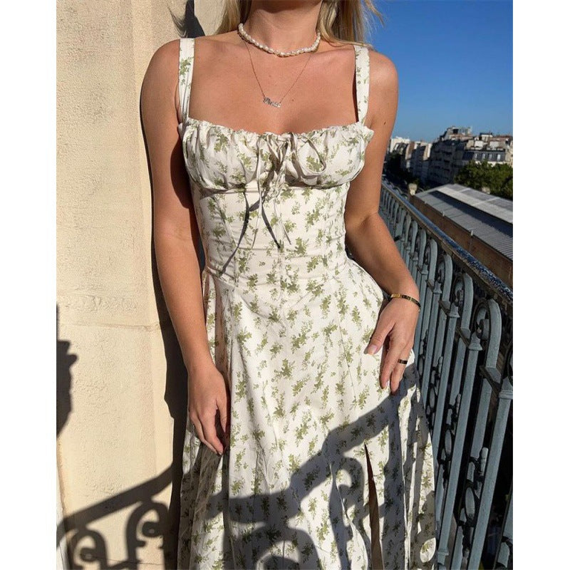 Damen Maxikleid Schulterfrei Rüschen Norvielle