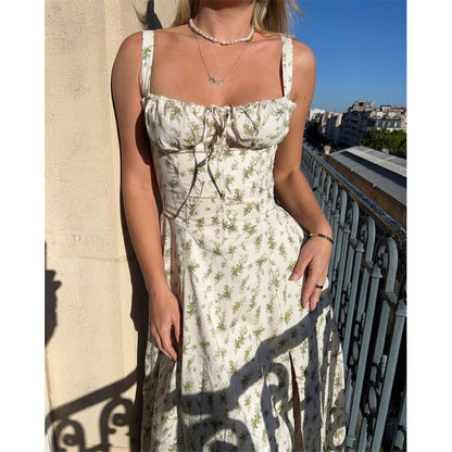 Damen Maxikleid Schulterfrei Rüschen Norvielle