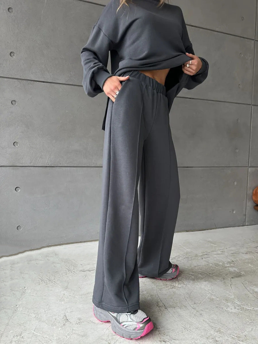 Damen Sweatanzug Weites Design Modisches Detail