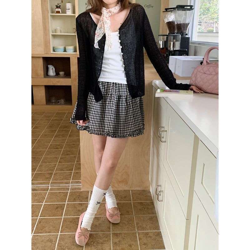 Damen Strickjacke Leicht Norvielle