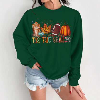 Damen Sweatshirt Herbstlich Motiv Lässiger Schnitt Norvielle - Norvielle