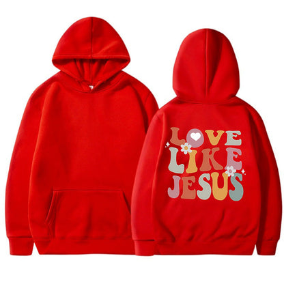 Damen Hoodie Inspirierender Aufdruck Norvielle Baumwolle