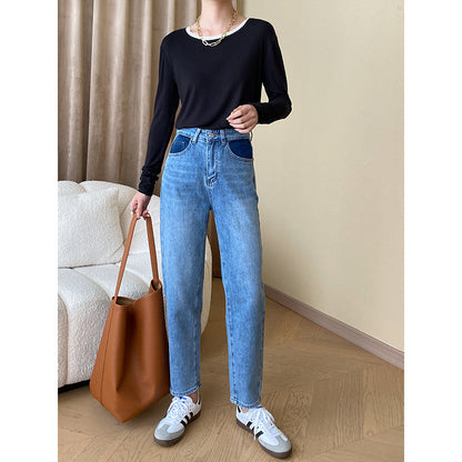 Damen Langarmshirt Rundhalsausschnitt Norvielle