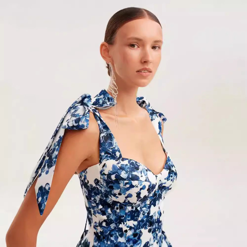 Damen Blumenkleid Sommer Norvielle