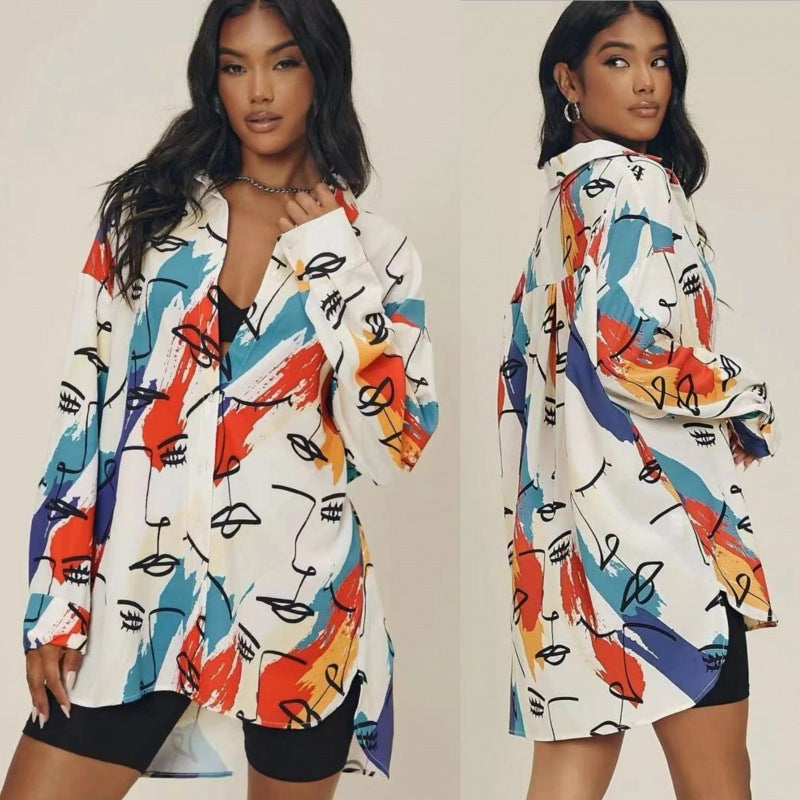 Damen Oversized Bluse Norvielle - Norvielle