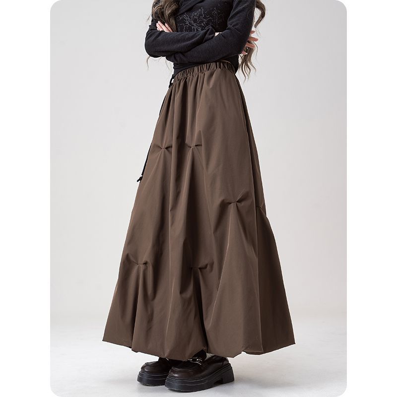 Damen Midirock Weit Modisch Norvielle - Norvielle
