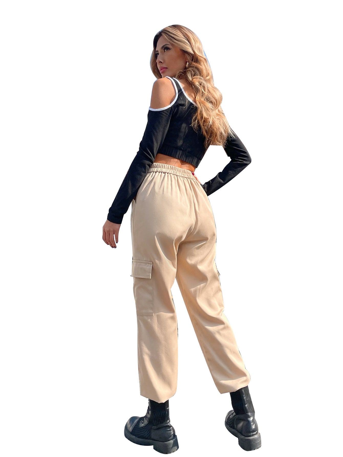 Damen Cargo-Hose Elastisch Bequem