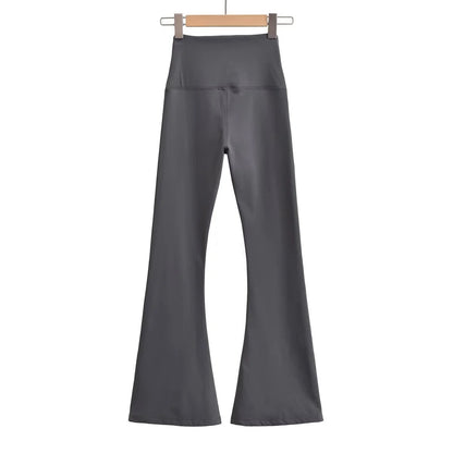 Damen Flared Leggings Hochtaillig Elegant Norvielle