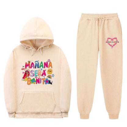 Damen Sweatshirt Jogginghose Set Bunt Norvielle