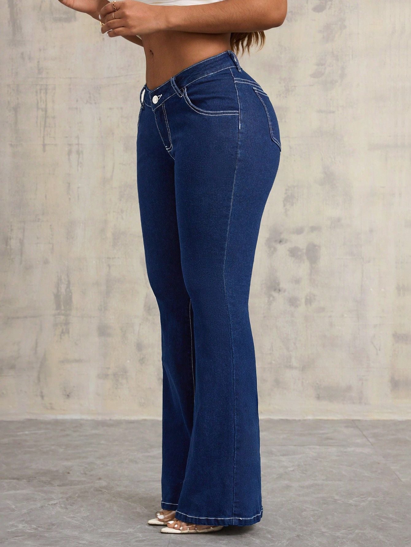 Damen High-Waist Flare Jeans Norvielle