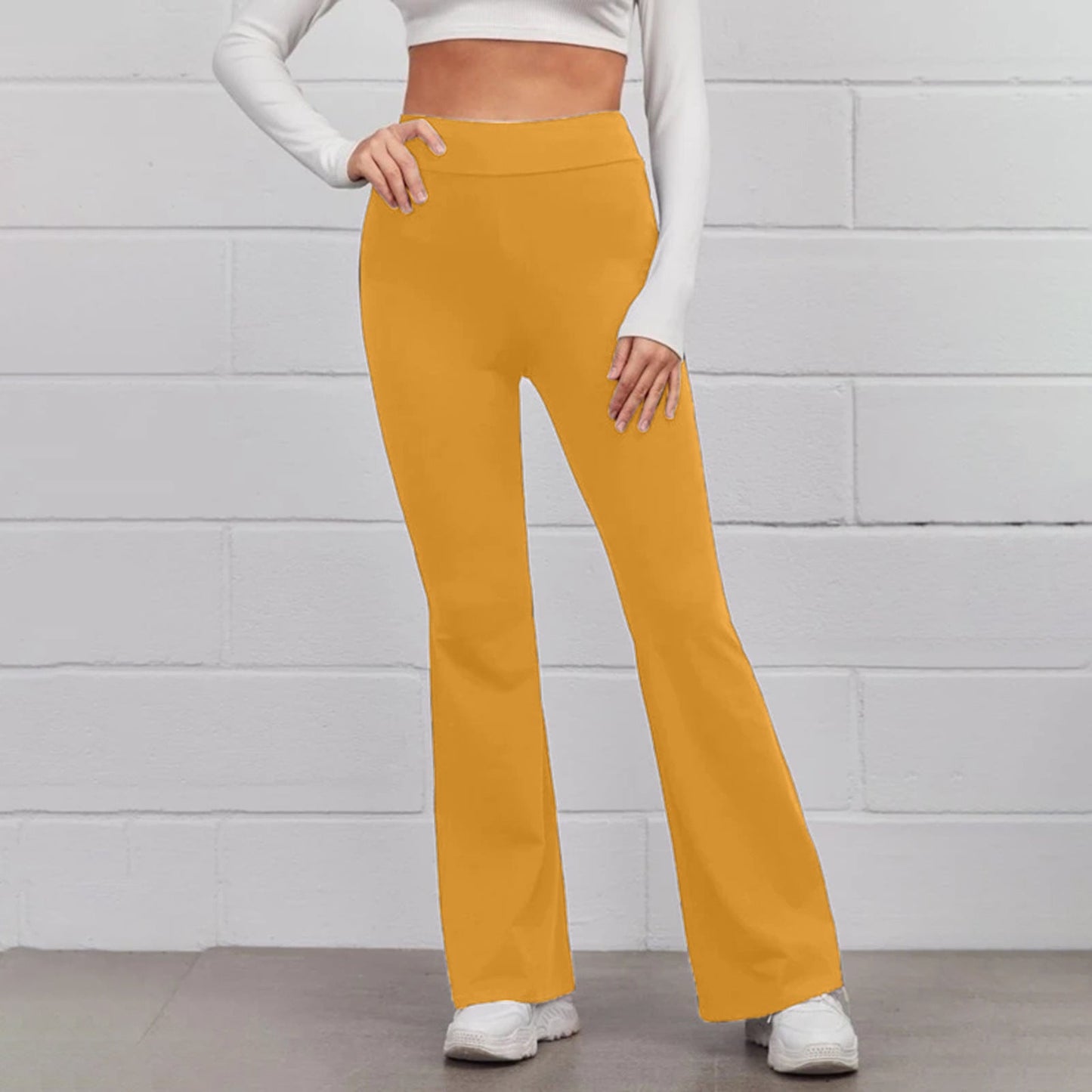 Damen Flared-Hosen Norvielle Hochsitze