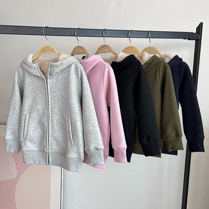 Damen Hoodie-Jacke Fleece Norvielle Weich