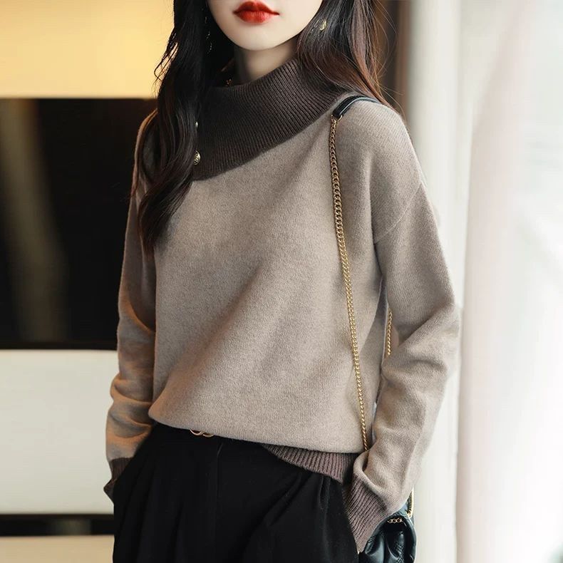 Damen Rollkragenpullover Kuschelig Norvielle