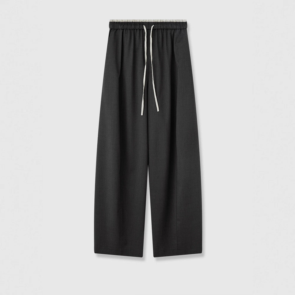Damenhose Weite Stoffhose Elastischer Bund Norvielle