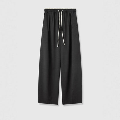 Damenhose Weite Stoffhose Elastischer Bund Norvielle