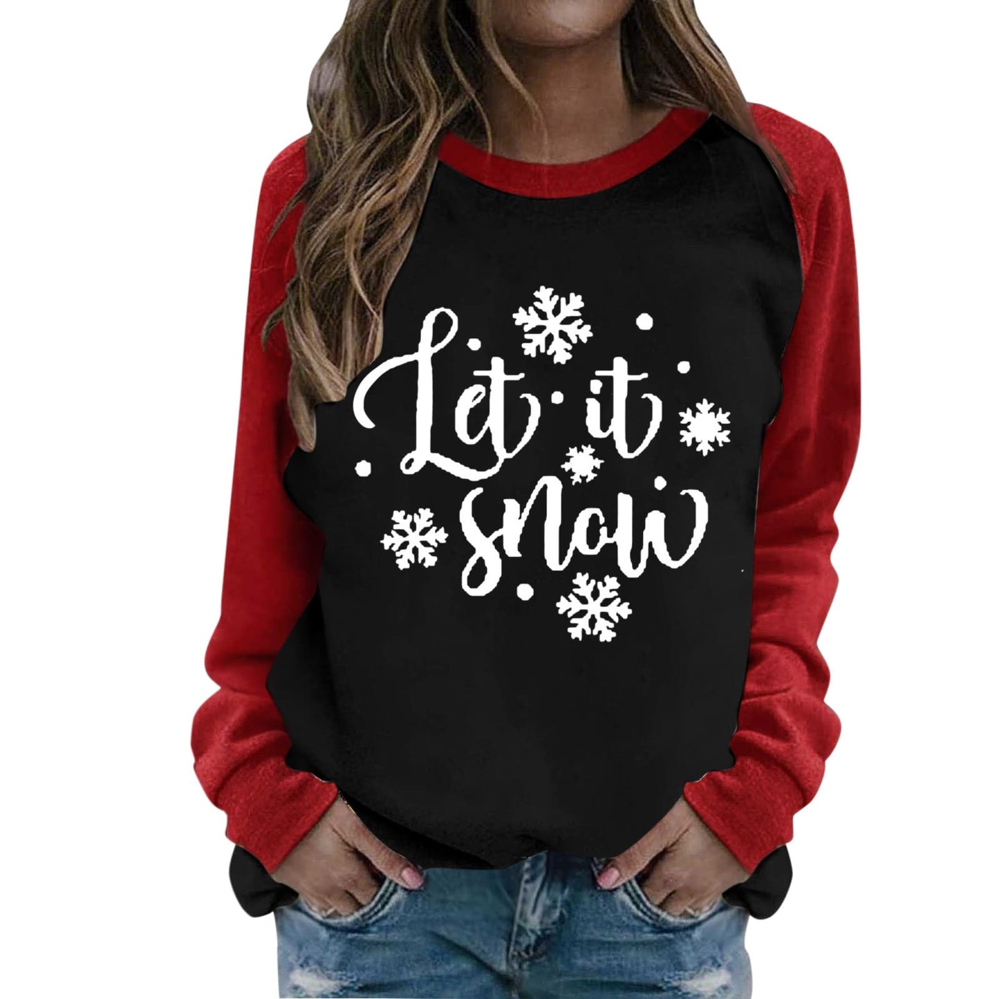 Damen Sweatshirt Weihnachtsmotive Norvielle