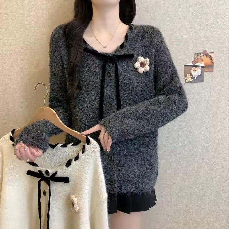 Damen Cardigan Kuschelig Modischer Kragen Norvielle - Norvielle