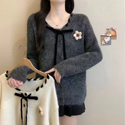 Damen Cardigan Kuschelig Modischer Kragen Norvielle - Norvielle
