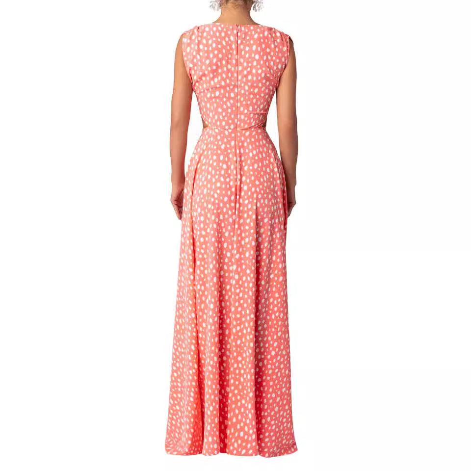 Damen Maxikleid Bodenlang Elegantes Design