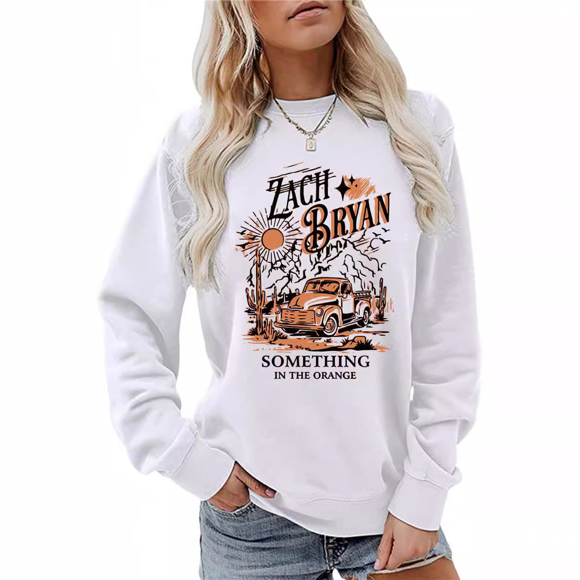 Damen Sweatshirt Vintage Truck Design Norvielle - Norvielle