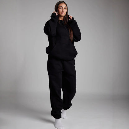 Damen Hoodie mit Schlafmaske Weich Norvielle