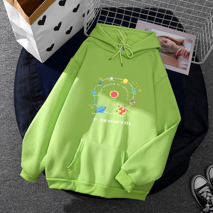 Damen Hoodie Weltraum Motiv Norvielle