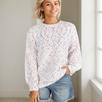 Damen Strickpullover Bunt Weich Norvielle - Norvielle