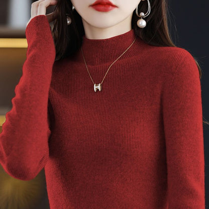 Damen Rollkragenpullover Feinstrick Norvielle Eleganter Look