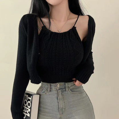 Damen Stricktop Lässiger Schnitt Dekoratives Rückenelement Norvielle