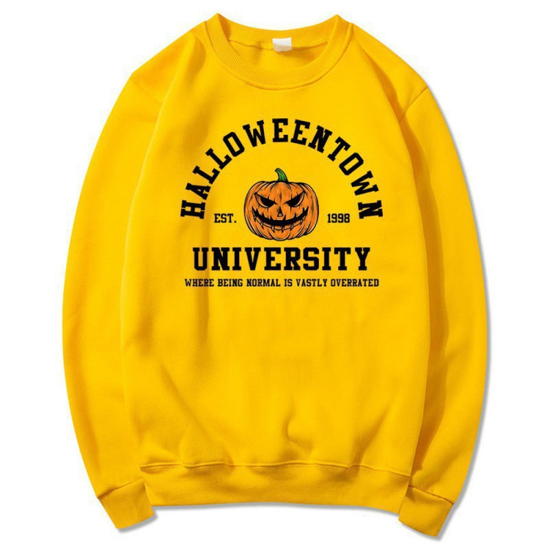 Damen Sweatshirt Kreatives Halloween-Design Baumwolle Bequem