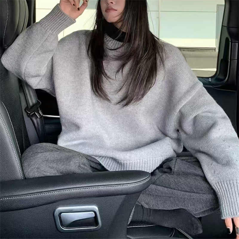 Damen Grobstrickpullover Oversized Weich Norvielle