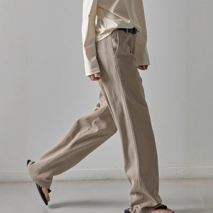 Damen Weite Denimhose Hochbund