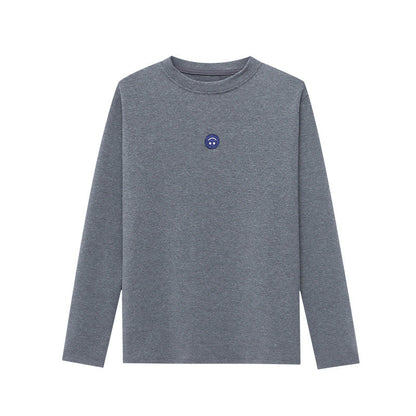 Damen Langarmshirt Minimalistische Grafik Norvielle Weiß