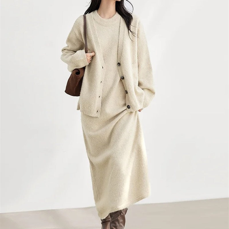 Damen Strickjacke Wolle Norvielle