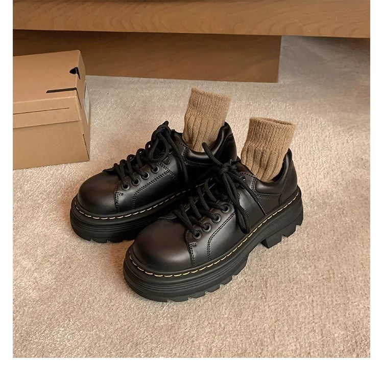Damen Chunky Schnürschuhe Rutschfest Norvielle