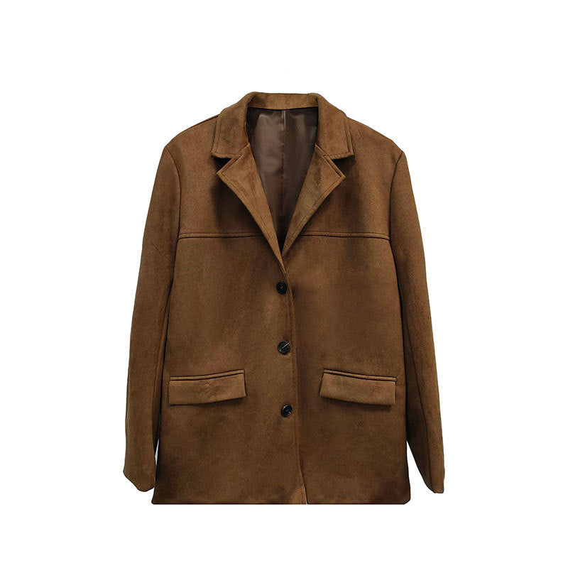 Damen Blazerjacke Mikrofaser Weich